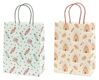 Image de Sacs cadeaux de 19x25x10 cm (lot de 6) - PartyDeco