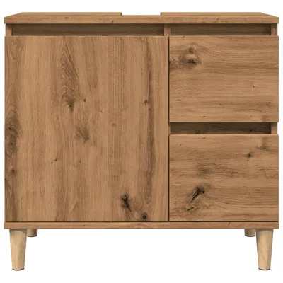Produktbild von "2026 Promotion" Waschbeckenunterschrank - Badregal - Artisan-Eiche 65x33x60 cm Holzwerkstoff - Badezimmer CC31781