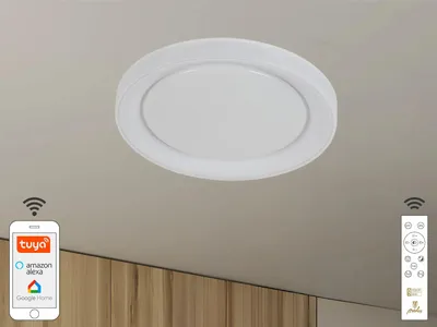 Produktbild von LED-Deckenleuchte OPAL RGB + CCT + Fernbedienung + WLAN, 24W - LC951U