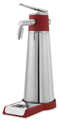 Thermo-Sahnesyphon 1,0 L Edelstahl rot für heiße & kalte Speisen