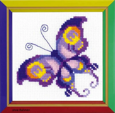 Produktbild von Riolis počítaný krížikový steh Kit Amethyst Butterfly