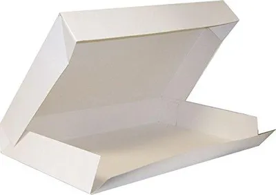 25 weiße Catering-Tabletts, 32 x 42 x 6 cm