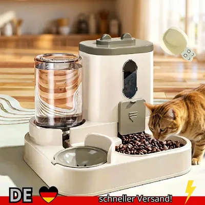Produktbild von Katzenfutterspender & Wasserspender 2in1 Integriert
