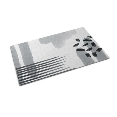 Obrázek produktu pro Rohožka před dveře - Podložka na zachytávání nečistot- Protiskluzová vnitřní venkovní rohožka - 60x40 cm - Geometrická abstrakce