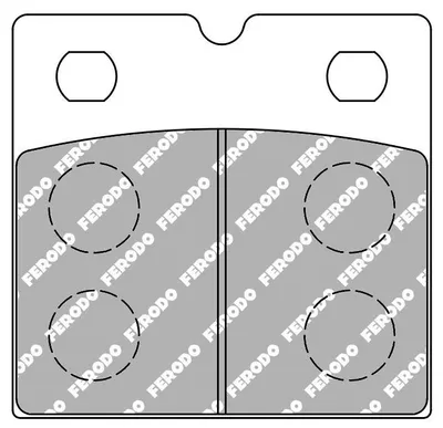 Image de Ferodo Fdb108cpro Plaquettes de frein organiques argent argent One Size