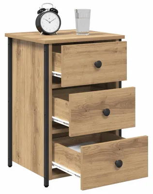 Image de vidaXL Table de chevet Marron 40 x 36 x 60 cm Bois massif recyclé