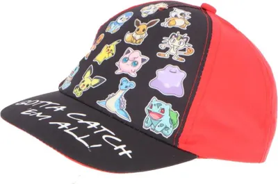 Produktbild von Pokemon Pikachu and Friends Jungen Kinder Basecap – Rot / 54