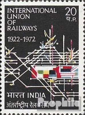 Produktbild von Briefmarken Indien 1972 Mi 537 (kompl.Ausg.) postfrisch Eisenbahnverband