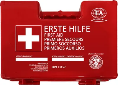 Produktbild von IEA Medical Erste Hilfe Set Büro DIN 13157, Verbandskasten, Erste-Hilfe-Tasche für Arbeitsplatz & Betrieb