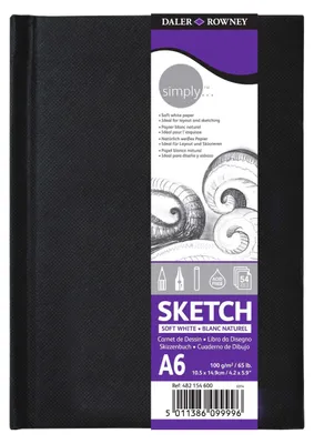Obrázek produktu pro DALER-ROWNEY D482154600 Skicák - A6, 100 g/m2, 110 listů, lepený