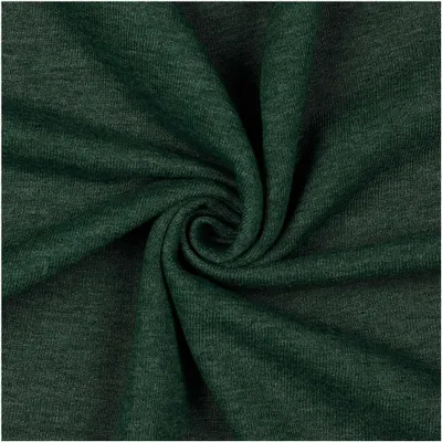 0,5m melierter Sweat-Stoff Meterware Oeko-Tex Sweatstoff Sweat gruen