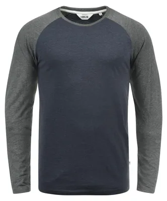 Produktbild von Solid SDBastien Herren Longsleeve Langarmshirt Shirt mit Rundhalsausschnitt Baumwollmischung Regular fit