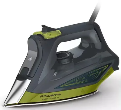 Image de Rowenta DW7732F0, Fer à repasser vapeur, Microsteam 400 HD 3De Laser soleplate, 1,9 m, 200 g/min, Noir, Vert, 35 g/min
