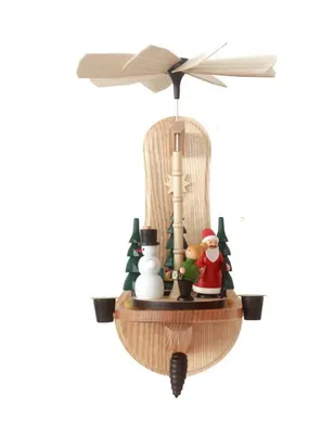 Produktbild von Wandpyramide mit Weihnachtsfiguren bunt Höhe=32cm NEU