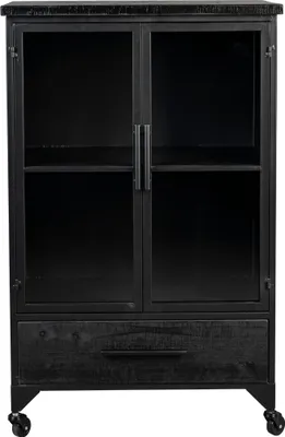 Produktbild von Housecraft Living Ferre Kast auf Rollen Mittel Holz/Metall Schwarz