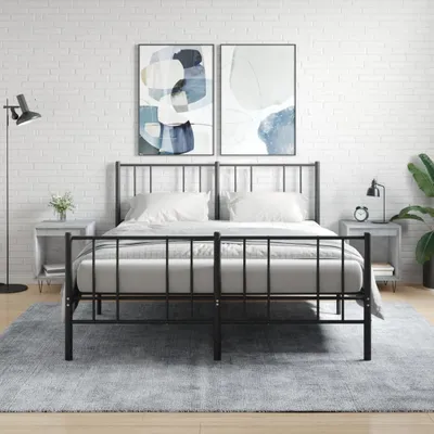 Produktbild von Nachttische 2 Stk. Betongrau 40x35x50 cm Holzwerkstoff