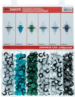 Obrázok produktu pre Kolíky a spony špeciálne pre japonské autá, sada 300 kusov