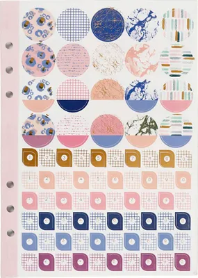 Productafbeelding van Creativ Company Stickerboek Bloemen, formaat A5, voor planners, 578 stuks.