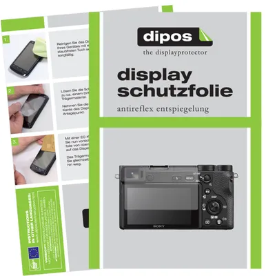 Produktbild von 2x Schutzfolie für Sony Alpha 6600 matt Displayschutzfolie Folie Display Schutz dipos