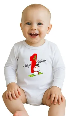 Produktbild von New Baby My First Christmas bedruckter Body, Gr. 86 (12-18m)