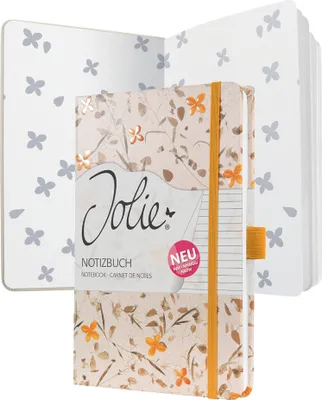 Produktbild von sigel Notizbuch Jolie "Bloom Yellow" 174 Seiten 135 x 203 mm liniert
