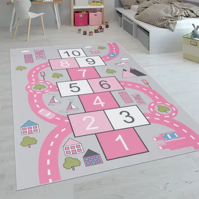 Immagine prodotto di Tappeti per bambini, tappeti a pelo corto per camerette con vari disegni Tappeti da gioco colorati Dimensioni 120x160 cm