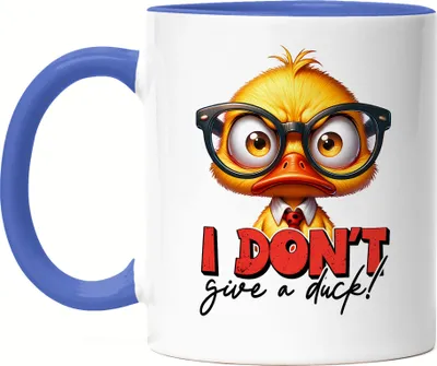 Produktbild von I Don’t Give A Duck Tasse Blau Lustige Ente Sarkastisch Humor Geschenkidee Witzig Frech