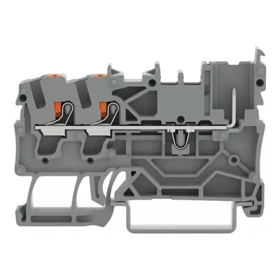 Immagine prodotto di Morsetto base WAGO a 2 conduttori/1 polo; con leva; 2,5 mm²; grigio 2222-1301