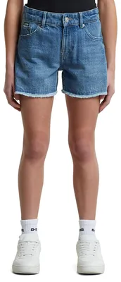 Productafbeelding van G-STAR Girls True Shorts, ruwe rand, blauw (licht), model D29793-01-J156, maat 16