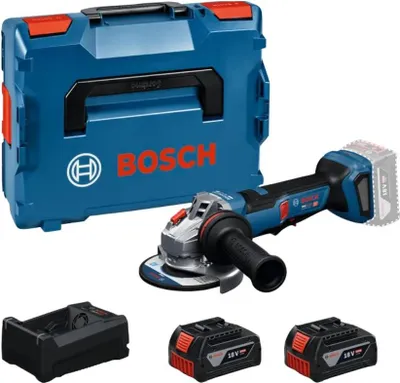Image de Meuleuse d'angle 18V GWS 18V-11 PS 125mm + 2 batteries 5Ah + chargeur - BOSCH - 06019N4302