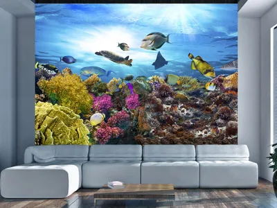 Produktbild von Vlies Fototapete Unterwasserwelt 400x280 cm - Tapeten Wandtapete XXL Ozean Fisch Meer Korallenbank g-A-0093-a-a