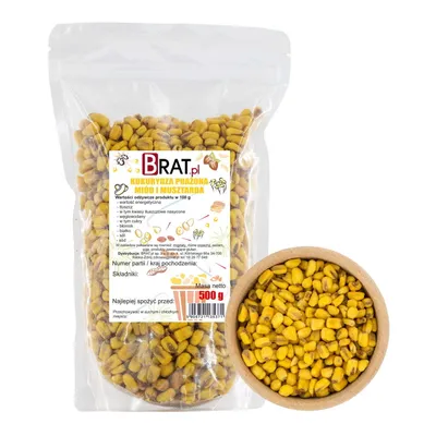 Zdjęcie produktu dla Kukurydza prażona miód i musztarda 500g Brat.pl