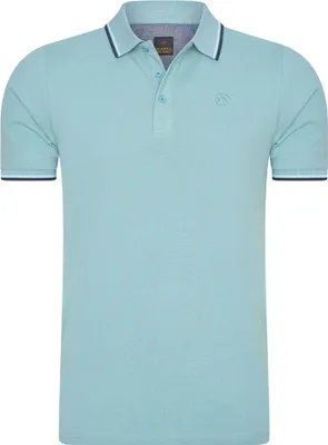 Produktbild von Mario Russo Tipped Polo Edward Blau - Große L