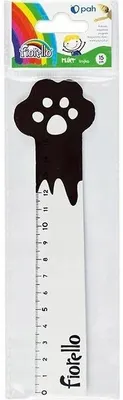 Produktbild von Fiorello Holzlineal Pfotenform 15 cm für Kinder