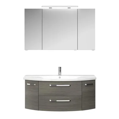 Produktbild von PELIPALSerie 4010 40101200119 Block bestehend aus:Keramik-Waschtisch, Unterschrank, Spiegelschrank mit Leuchte / 120,5cm
