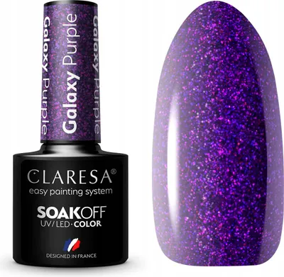 Produktbild von Claresa Galaxy Purple Hybrid-Nagellack, 5 g