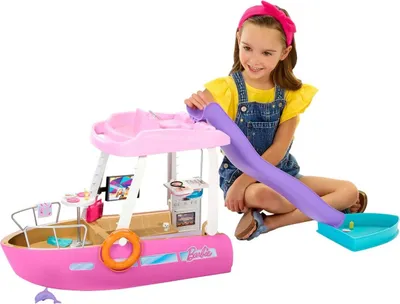 Produktbild von Mattel HJV37 - Barbie - Traumschiff mit Pool & Rutsche, Spielset inkl. Zubehör, (OHNE PUPPEN)