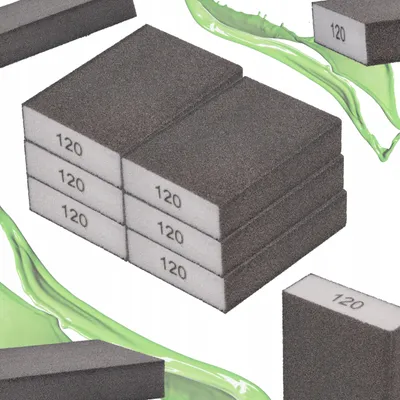 Produktbild von ToolSpace Schleifblock P120 6er Set für Trocken- und Nassschliff