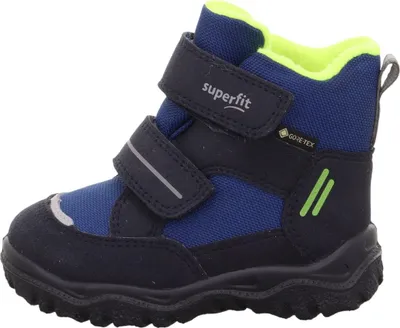 Image de Superfit Husky 1 - Bottes d'hiver pour garçons, chaussures pour enfants, modèle à scratch, couleur bleue