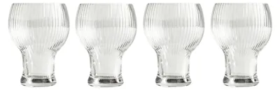 Produktbild von HOMLA VELORA-Glas-Set mit Riffelung, 4er-Set, 0,35 l