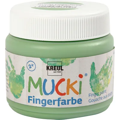 Produktbild von KREUL Fingerfarbe MUCKI, grün, 15 0 ml (57600099)
