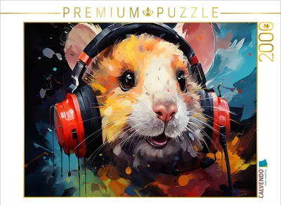 Produktbild von CALVENDO Puzzle Hamsterlied | 2000 Teile Lege-Größe 90x67cm Foto-Puzzle für glückliche Stunden
