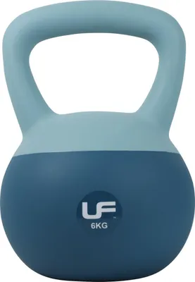 Produktbild von Urban Fitness Kettlebell blau 6kg - Soft Touch Fitness Gewicht
