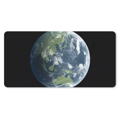 Produktbild von MuchoWow® Schreibtischunterlage Satellitenbild der Erde 80x40 cm - XXL Mauspad - Gaming Mauspad