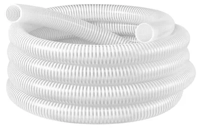 Obrázek produktu pro Sací hadice, 2 palce x 7,6 metru - PVC, pro čerpání vody - provozní tlak 11,76 psi - bílá