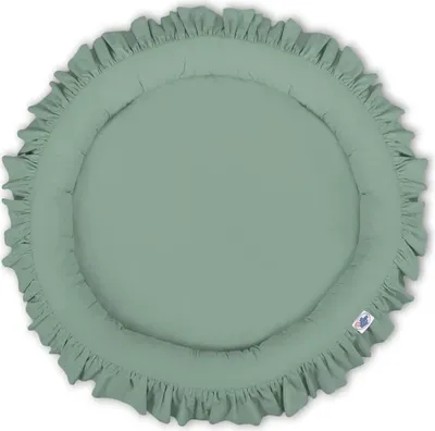 Produktbild von Babynest, Bodennest, extra sichere weiche Kanten – Pastellgrün – 100 % Baumwolle