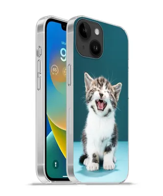Produktbild von MuchoWow® Handyhülle Schutzhülle Hülle für Apple iPhone 14 - Softcase Katze - Kätzchen - Miau Silikon Softcase Handy Hülle - Mobiltelefonhülle