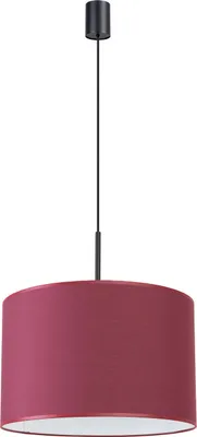 Image de Lampe pendante NEVIA bordeaux 1xE27 15W tissu/PVC 137x40x40cm Sollux Lighting