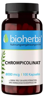Produktbild von Bioherba Chrompicolinat 8000 mcg 100 Kapseln