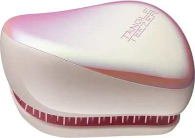 Produktbild von Tangle Teezer , Peine (Compact styler pink holographic) - 1 Unidad, Erwachsener, Paddelhaarbürste, Pink, Weiß, Einfarbig, Mädchen, 1 Stück(e)